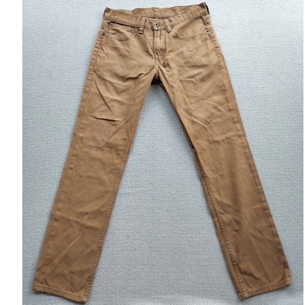 Levi's Pants Mens 31x32 Brown 511 Skinny Fit Stretch Twill‎ Casual Chinos